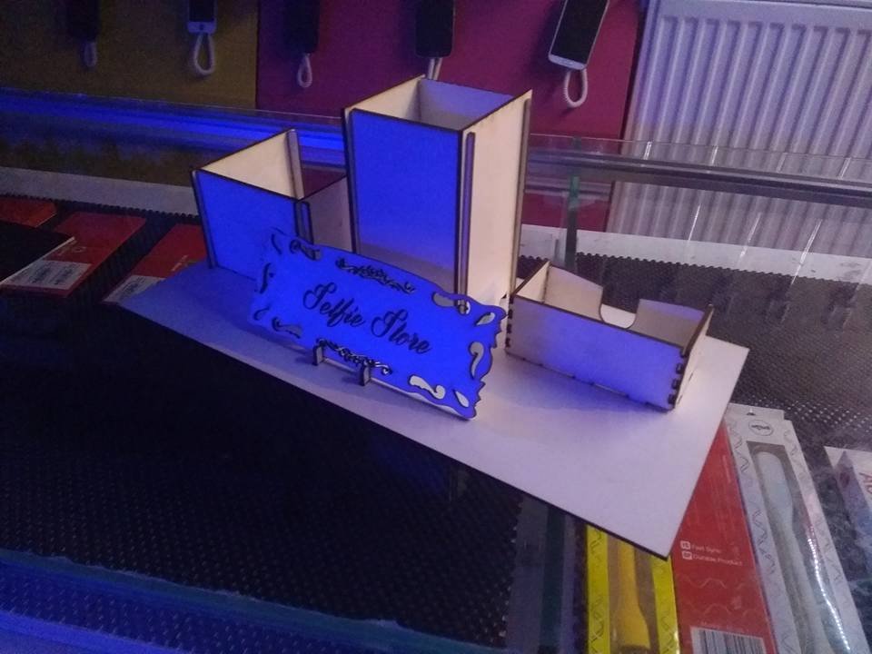 Макет Набор подставок для карандашей макет для станка в формате dxf