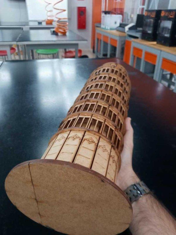 Макет Наклонная башня Пизы для лазерной резки — изображение 10