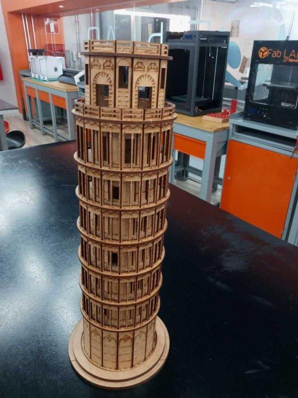 Макет Наклонная башня Пизы для лазерной резки — изображение 18