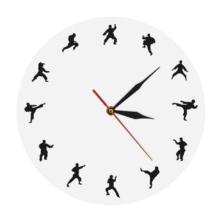 Интересный макет Настенный декор в виде боевых искусств для лазерной резки