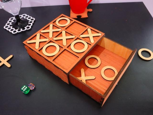 Макет Настольная игра Крестики-нолики для лазерной резки с DXF-файлом макета — изображение 8