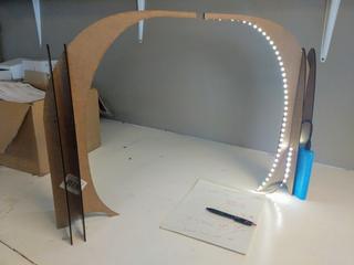 Интересный макет Настольная светодиодная лампа для лазерной резки 3 мм макет для станка