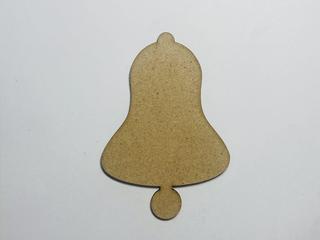 Интересный макет Необработанная деревянная форма для вырезания колокола с помощью лазерной резки