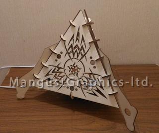 Интересный макет Ночник-лампа макет для лазерной резки
