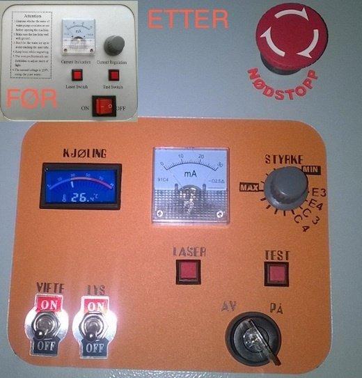 Макет Передняя панель для лазерной резки для станка K40 — изображение 3