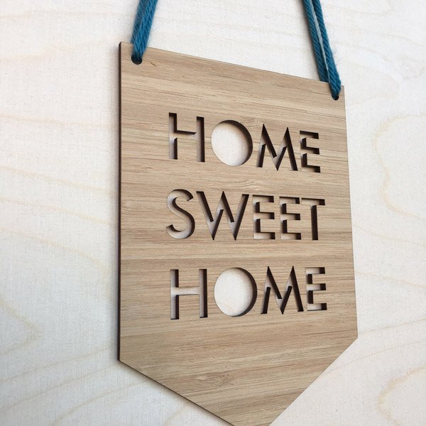Макет Плакат Home sweet home для лазерной резки декор для украшения стены