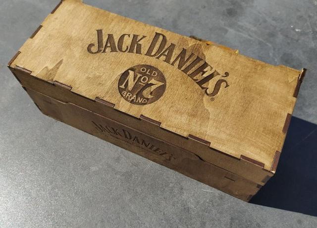 Макет Подарочная коробка для Jack Daniels 4 мм для лазерной резки SVG-файл — изображение 4