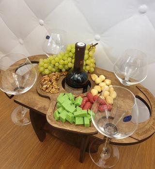 Интересный макет Подставка для бутылки вина для лазерной резки