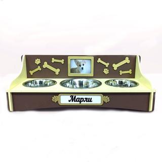 Интересный макет Подставка для миски питомца макет для лазерной резки