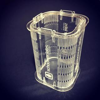 Интересный макет Подставка для ручек из акрила для лазерной резки файл dxf