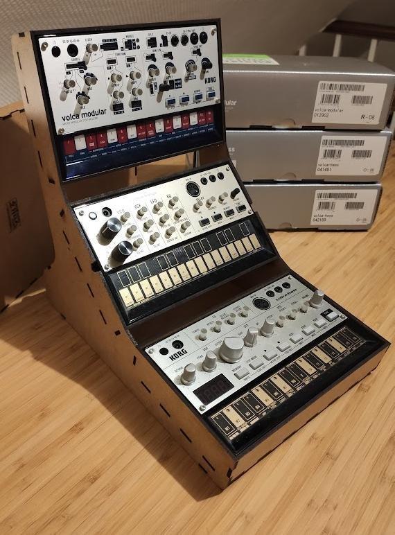 Макет Подставка для Korg Volca для лазерной резки — изображение 3