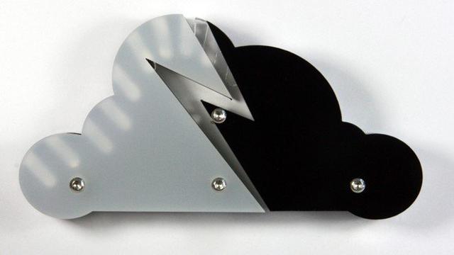 Макет Подставка для USB-флешки в форме облака для лазерной резки — изображение 3