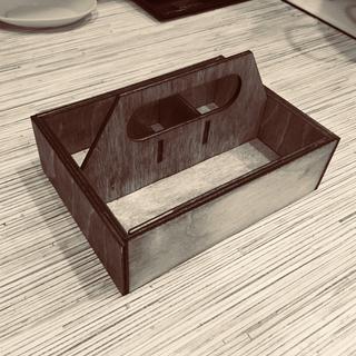 Интересный макет Пражский салфетница чертёж для станка