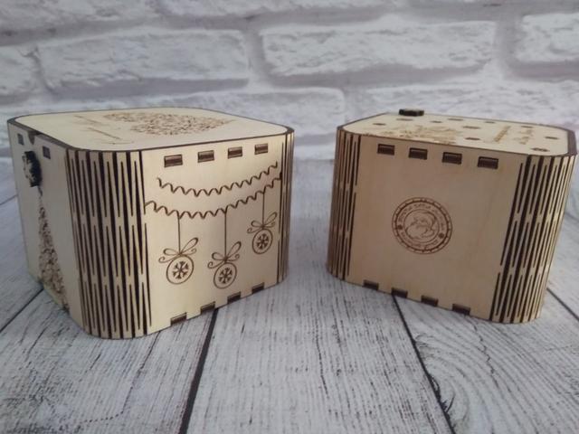 Макет Рождественская коробка для лазерной резки макет для станка — изображение 2