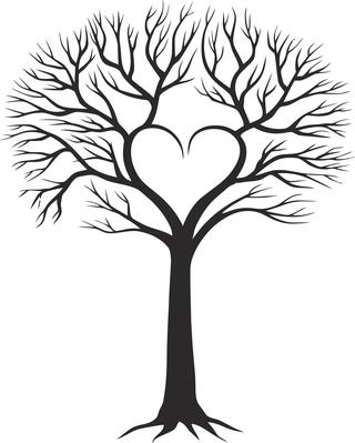 Интересный макет Семейное дерево с сердцем макет для станка