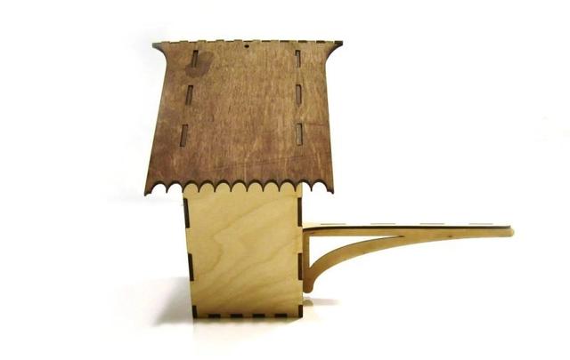 Макет Скворечник для лазерной резки чертёж для ЧПУ — изображение 3
