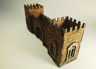 Интересный макет Сложная 3D-модель крепости для лазерной резки чертёж для станка