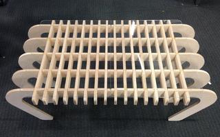 Интересный макет Современный дизайн стола из фанеры макет в формате dxf