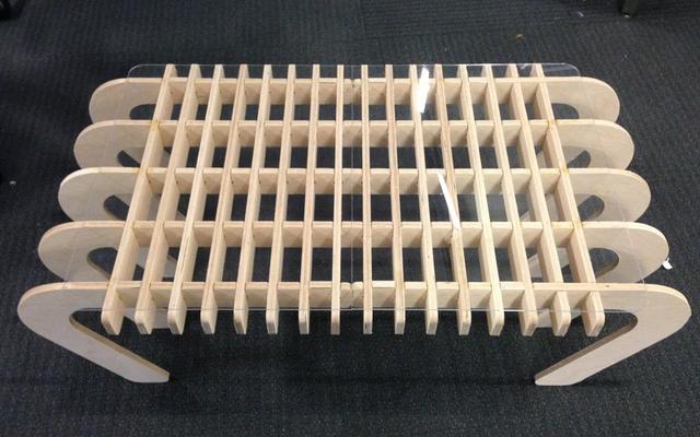 Макет Современный дизайн стола из фанеры макет в формате dxf