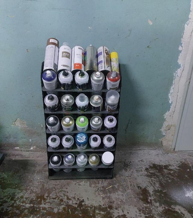 Макет Стойка для аэрозольной краски макет для лазерной резки — изображение 2