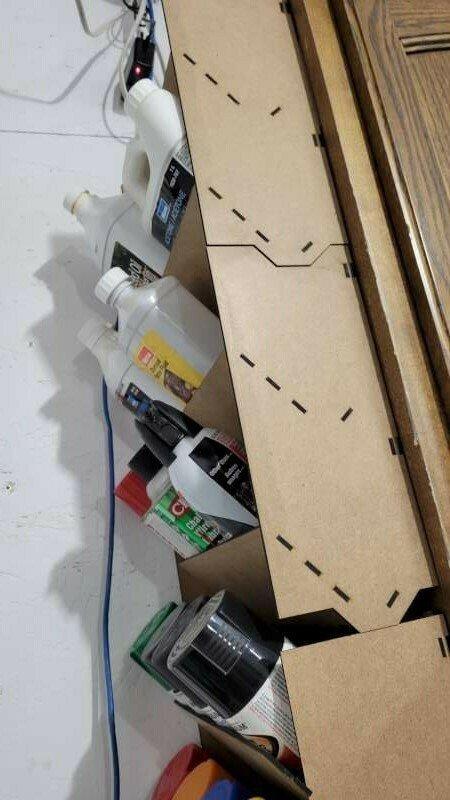 Макет Стойка для банок с краской для лазерной резки макет для станка K40 — изображение 4