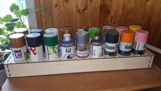Интересный макет Стойка для хранения аэрозольных баллонов макет для лазерной резки