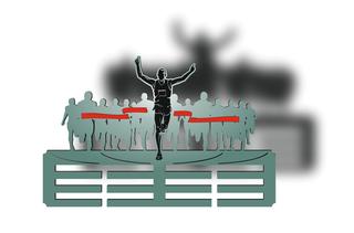 Интересный макет Стэнд для медалей с логотипом в виде марафонца макет для лазерной резки