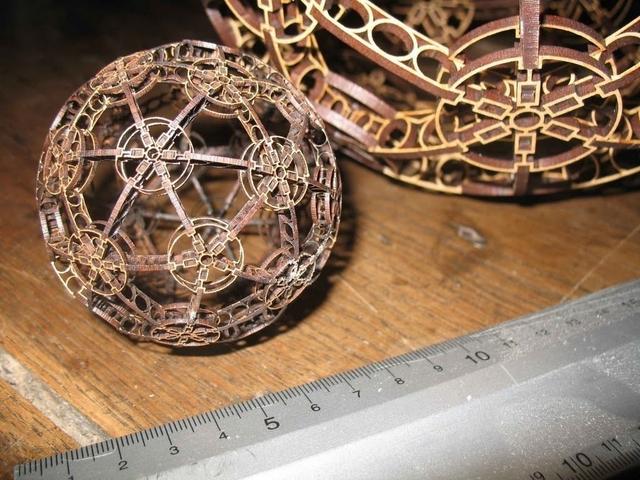 Макет Сфера в стиле Эйфелевой башни для лазерной резки файл DXF — изображение 2