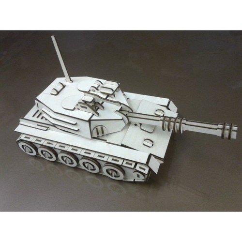 Макет Танк Чертеж для станка в формате dxf