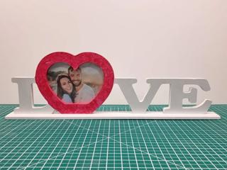 Интересный макет Фоторамка в виде сердца для лазерной резки подарок на День святого Валентина