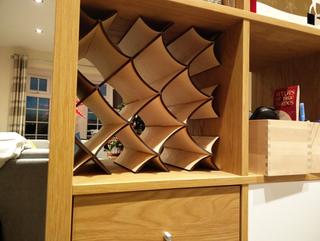 Интересный макет Чертеж винного стеллажа для Kallax формат dxf для лазерной резки
