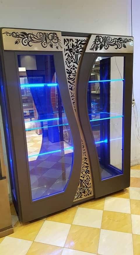 Макет Чертеж декоративных дверей шкафа для лазерной резки формат dxf
