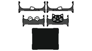 Интересный макет Чертеж деревянной лежанки для питомца кошки для лазерной резки