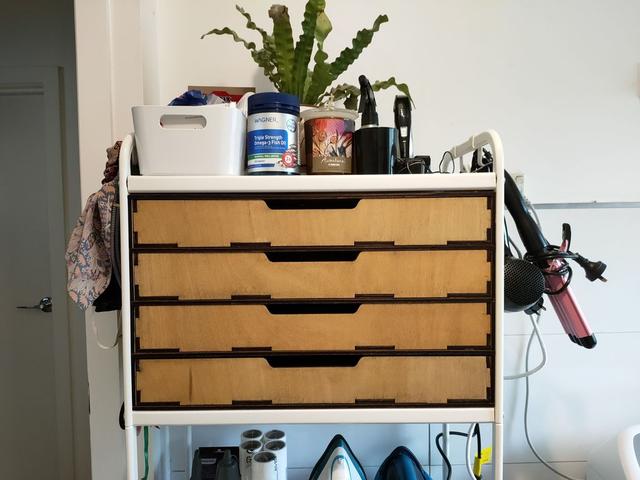 Макет Чертеж для лазерной резки встроенного ящика IKEA Mulig — изображение 4