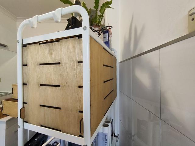 Макет Чертеж для лазерной резки встроенного ящика IKEA Mulig — изображение 1