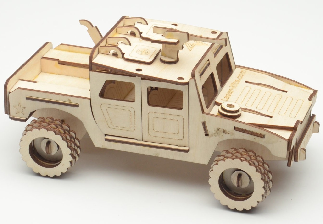 Макет Чертеж для лазерной резки деревянного Хамви Hummer