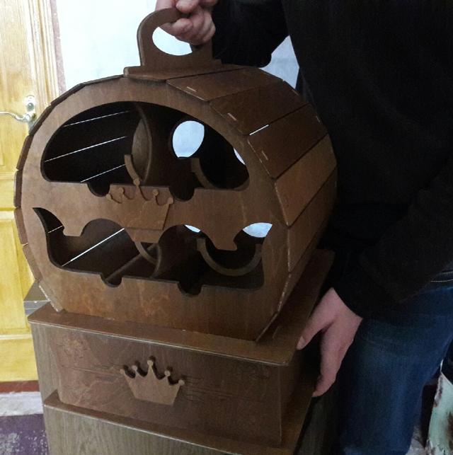 Макет Чертеж для лазерной резки короны барабанной стойки — изображение 2