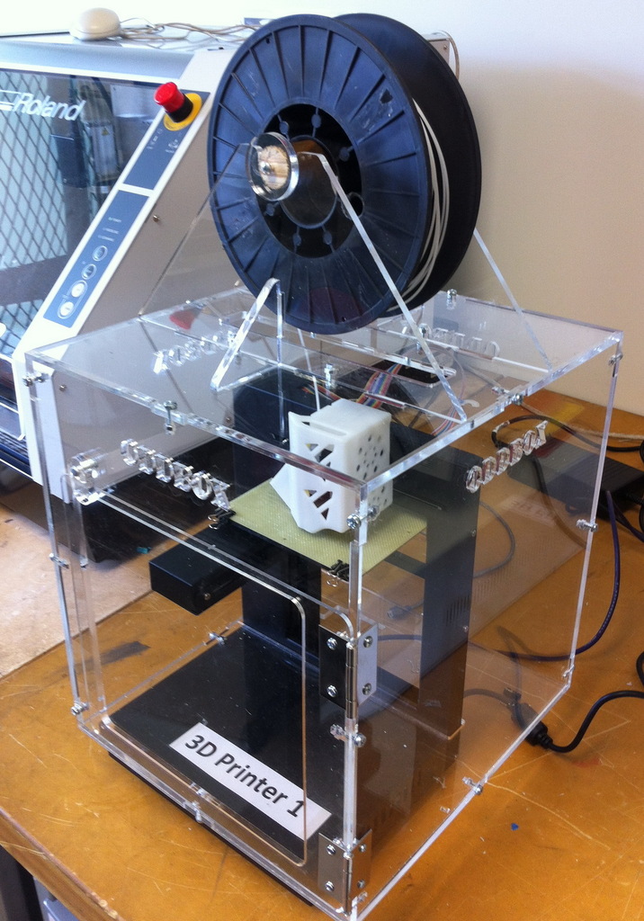 Макет Чертеж для лазерной резки корпуса 3D-принтера из акрила