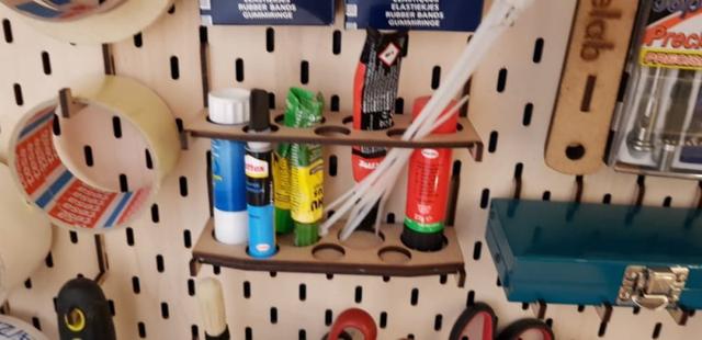 Макет Чертеж для лазерной резки крючков для пегборда IKEA формат dxf — изображение 1