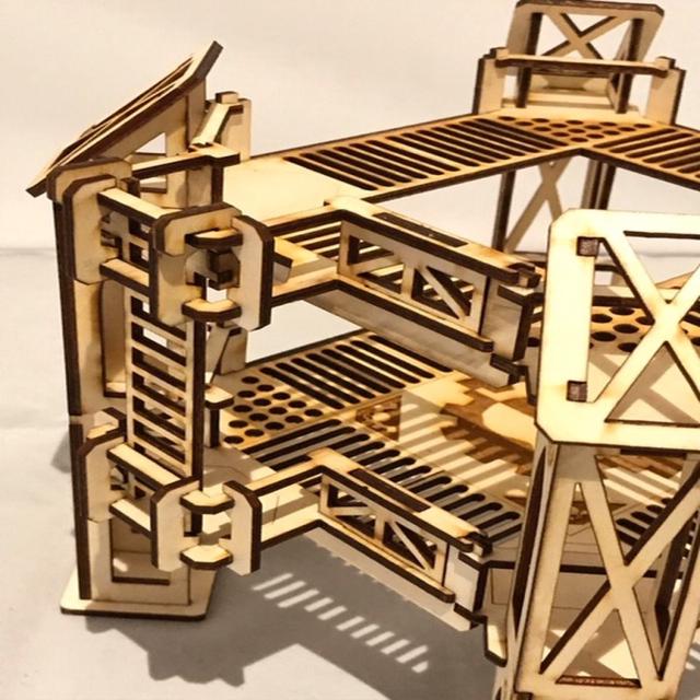 Макет Чертеж для лазерной резки лестничных порталов файл SVG 3 мм — изображение 1
