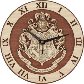 Интересный макет Чертеж для лазерной резки настенные часы в виде Хогвартса как у Гарри Поттера