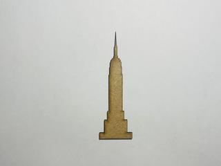 Интересный макет Чертеж для лазерной резки незавершенная деревянная фигура в виде Эмпайр-стейт-билдинг
