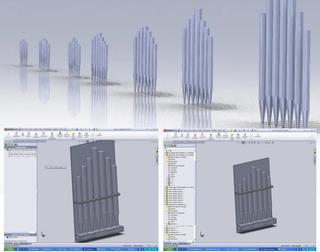 Интересный макет Чертеж для лазерной резки органа файл dxf