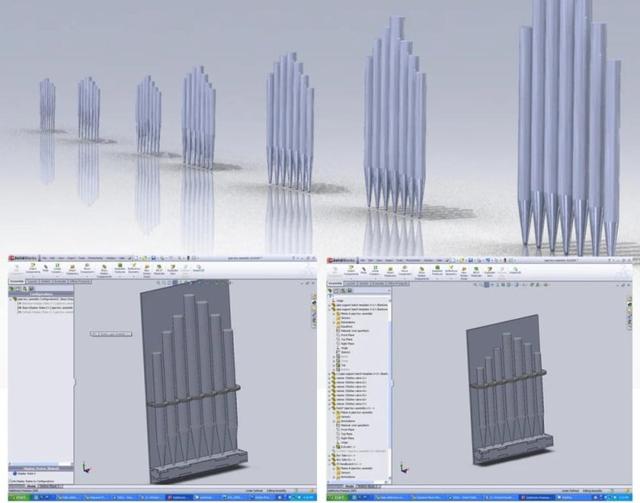 Макет Чертеж для лазерной резки органа файл dxf — изображение 1