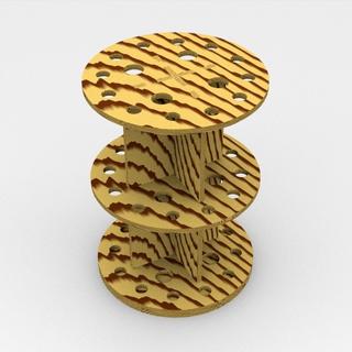 Интересный макет Чертеж для лазерной резки подставки под кисть формат dxf