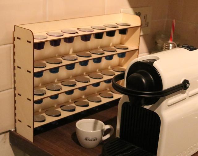 Макет Чертеж для лазерной резки подставки-органайзера для капсул Nespresso — изображение 3