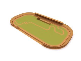 Интересный макет Чертеж для лазерной резки трассы Indianapolis Motor Speedway