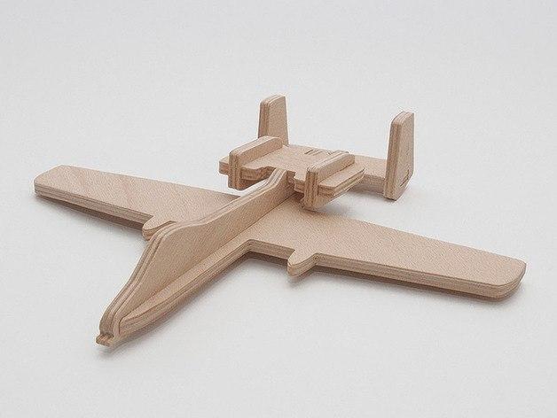 Макет Чертеж для лазерной резки Fairchild a-10