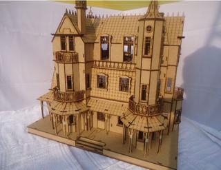 Интересный макет Чертеж для станка Baskerville hall