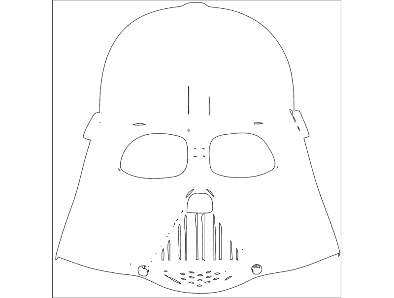 Макет Чертеж для станка Star Wars в формате dxf
